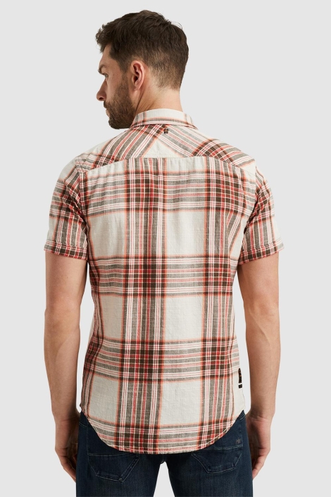 PME legend short sleeve shirt ctn slub check